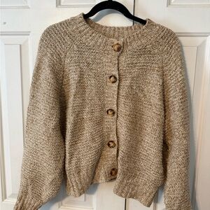 Universal Thread Tan Button-Up Cardigan